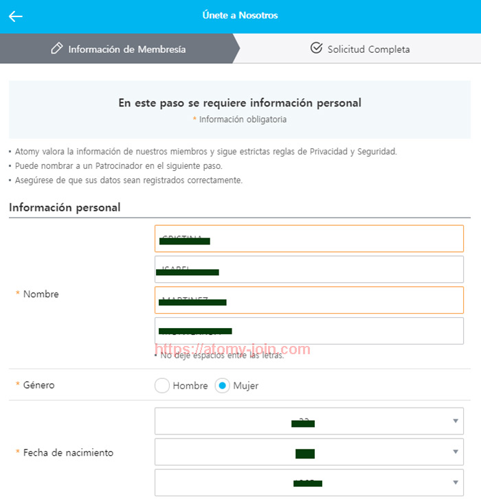 [shop-join] Mobile - Colombia Memer Registration_Step 4