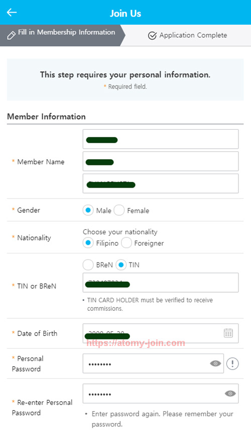 [shop-join] Mobile - Philippines Memer Registration_Step 4